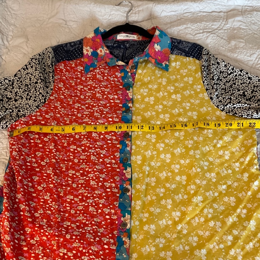 NATURAL LIFE Multicolor Floral Blouse - Picture 7 of 8